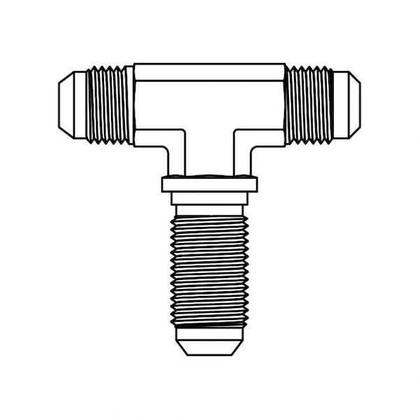 Hydraulic Fitting-Steel08MJ BULKHEAD UNION BRANCH TEE